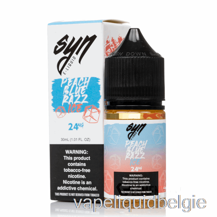 Vape België Ijs Perzik Blauw Razz - Synzouten - 30ml 24mg